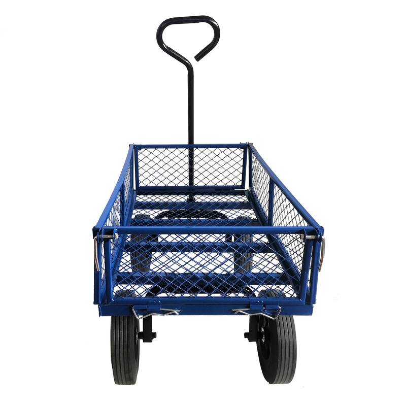 Multi-functional cart with 10-inch solid tires for gardening and farming