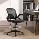 preview thumbnail 6 of 7, Mesh Drafting Chair with Footrest Ring, Ergonomic Tall Office Chair, Swivel Chair with Lumbar Support and Adjustable Seat Height
