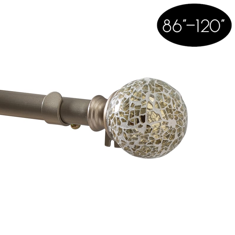 Home Details Champage Palermo 86-120" Adjustable Curtain Rod