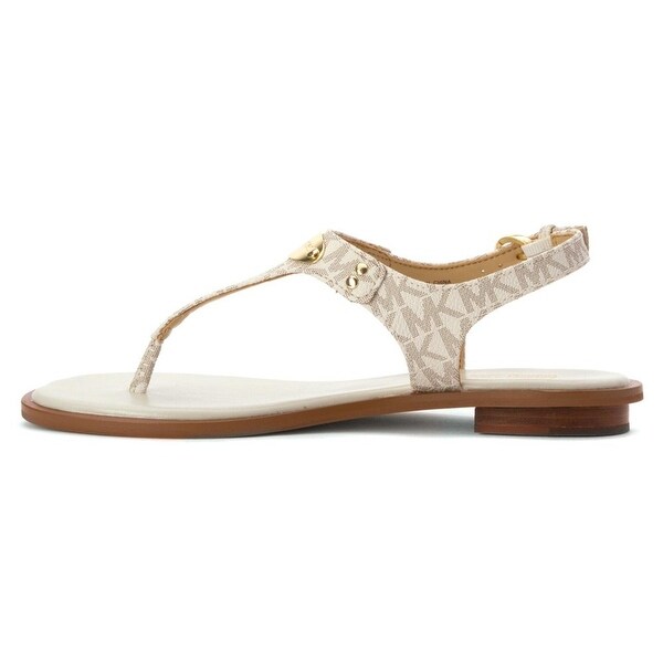 michael kors plate thong sandals navy