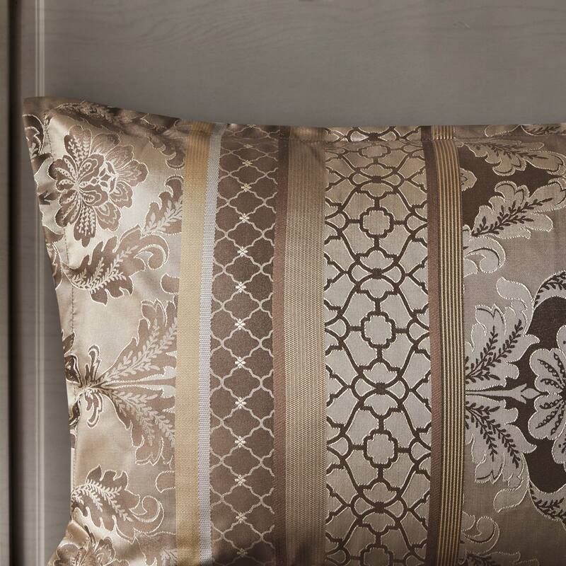 GDF Studio - Jacquard Comforter Set with Decorative Pillows