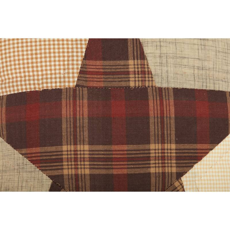 Abilene Star Quilted Accent Throw Pillow 12x12