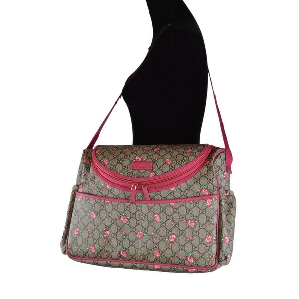 gucci mum gg flowers backpack diaper bag