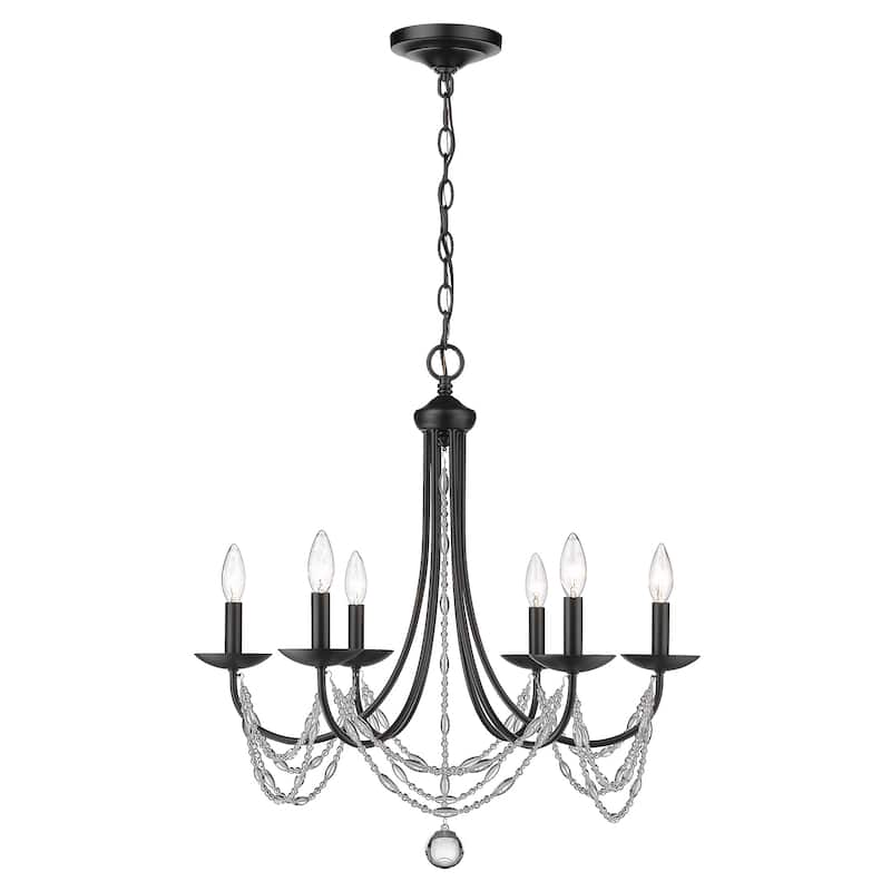 Mirabella 6 Light Chandelier - 25.5"x25.75"
