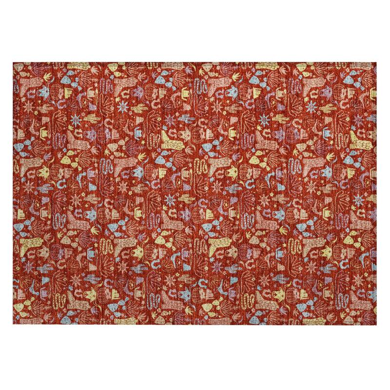 Machine Washable Indoor/ Outdoor Cowboy Dallas Chantille Rug