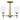 Aria 3-Light Weathered Brass Semi-Flush Mount