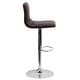 preview thumbnail 77 of 111, Modern Vinyl Stitch Back Adjustable Height Barstool - 16"W x 19"D x 35" - 44"H