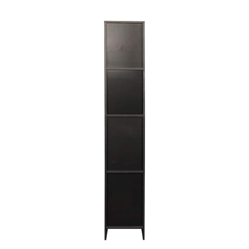 Freestanding Cabinet with Inadjustable Shelves & 2 Doors for Kitchen, Dining Room