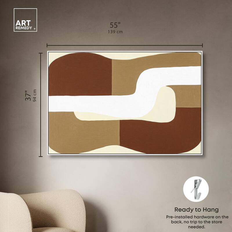 Minimal Wavy III Canvas by Art Remedy