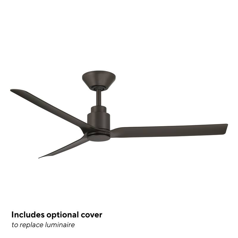 Smooth Indoor or Outdoor 3-Blade 52in Smart Ceiling Fan