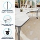 preview thumbnail 10 of 46, Mobile 48''W x 72''L Kidney Thermal Laminate Activity Table - Adj. Short Legs