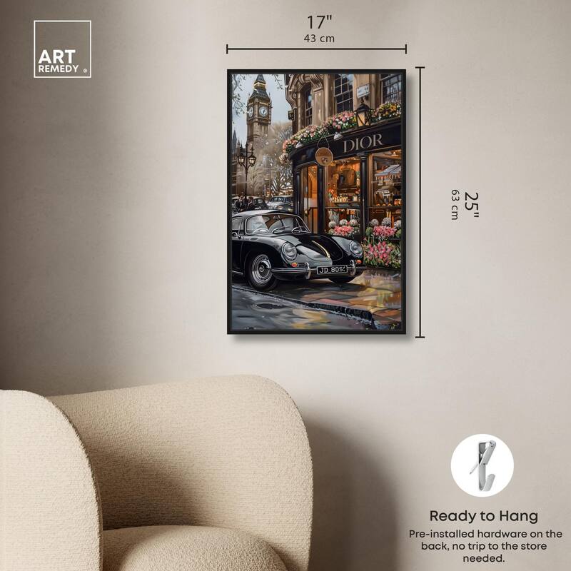 A View of London from the Car Canvas by Art Remedy