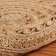 preview thumbnail 6 of 17, LR Home Organic Jute Braided Area Rug, Natural