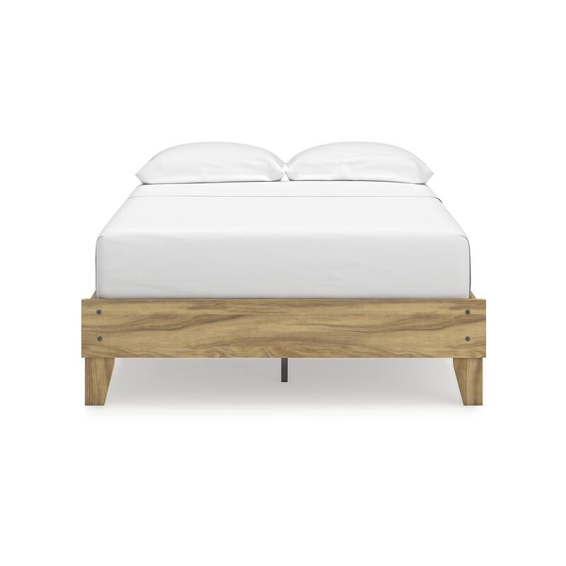 Signature Design by Ashley Bermacy Light Brown Platform Bed