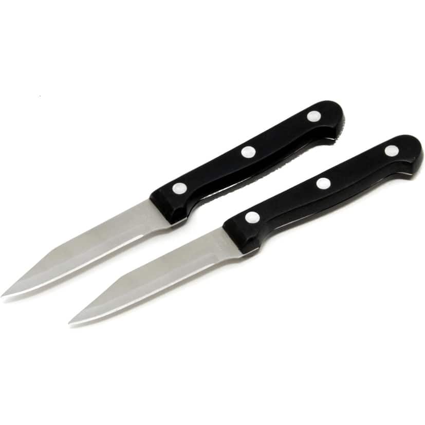 Chef Craft 2pc Stainless Steel Blade Paring Knife Set - Perfect for Slicing, Peeling and Shaping