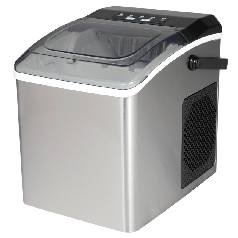 Koolatron Portable Countertop Ice Maker, 26Lbs/24Hrs, Stainless Steel