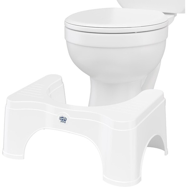Squatty Potty Original Toilet Stool 2.0 Base 7 Inch, White, 1