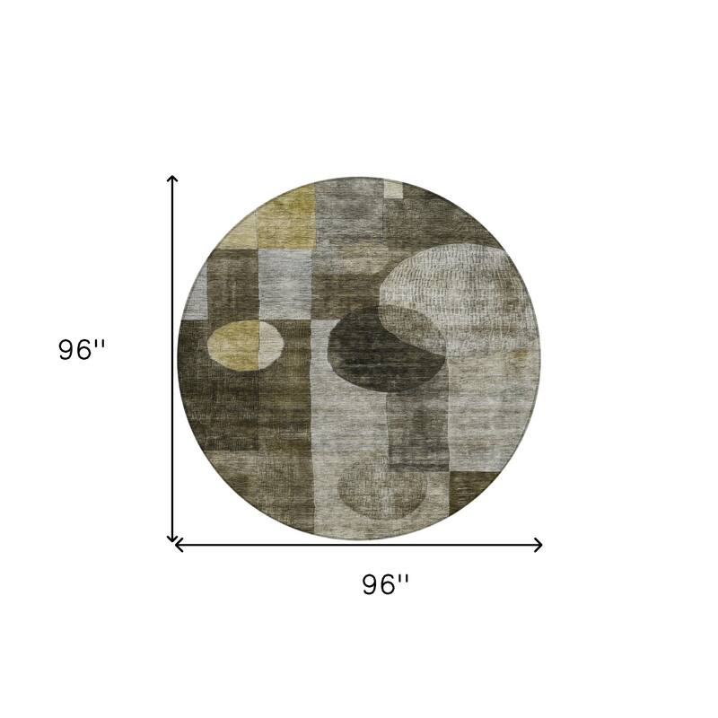 HomeRoots Geometric Transitional Rectangle Outdoor Rug