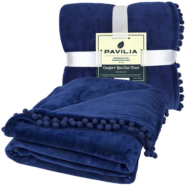 Bright blue throw blanket deals