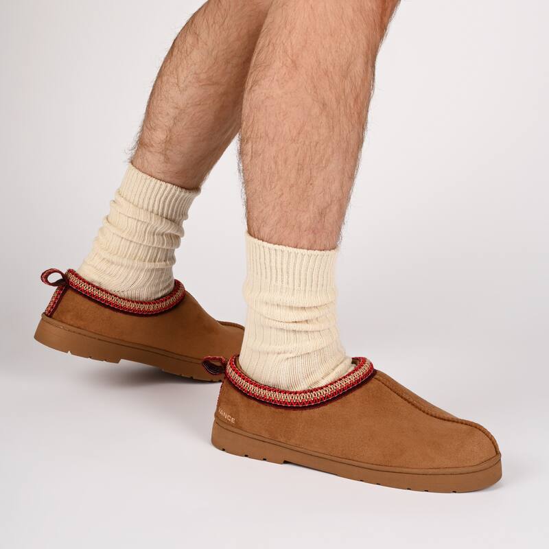 Vance Mens Wheeler Shearling Clog Slipper