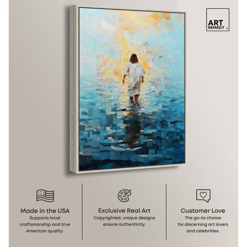 Water Walker Mosaic II Canvas by Art Remedy