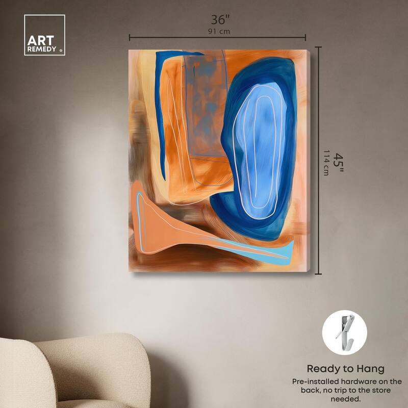 An Abstract Oil I Canvas by Art Remedy, Gallery Wrapped