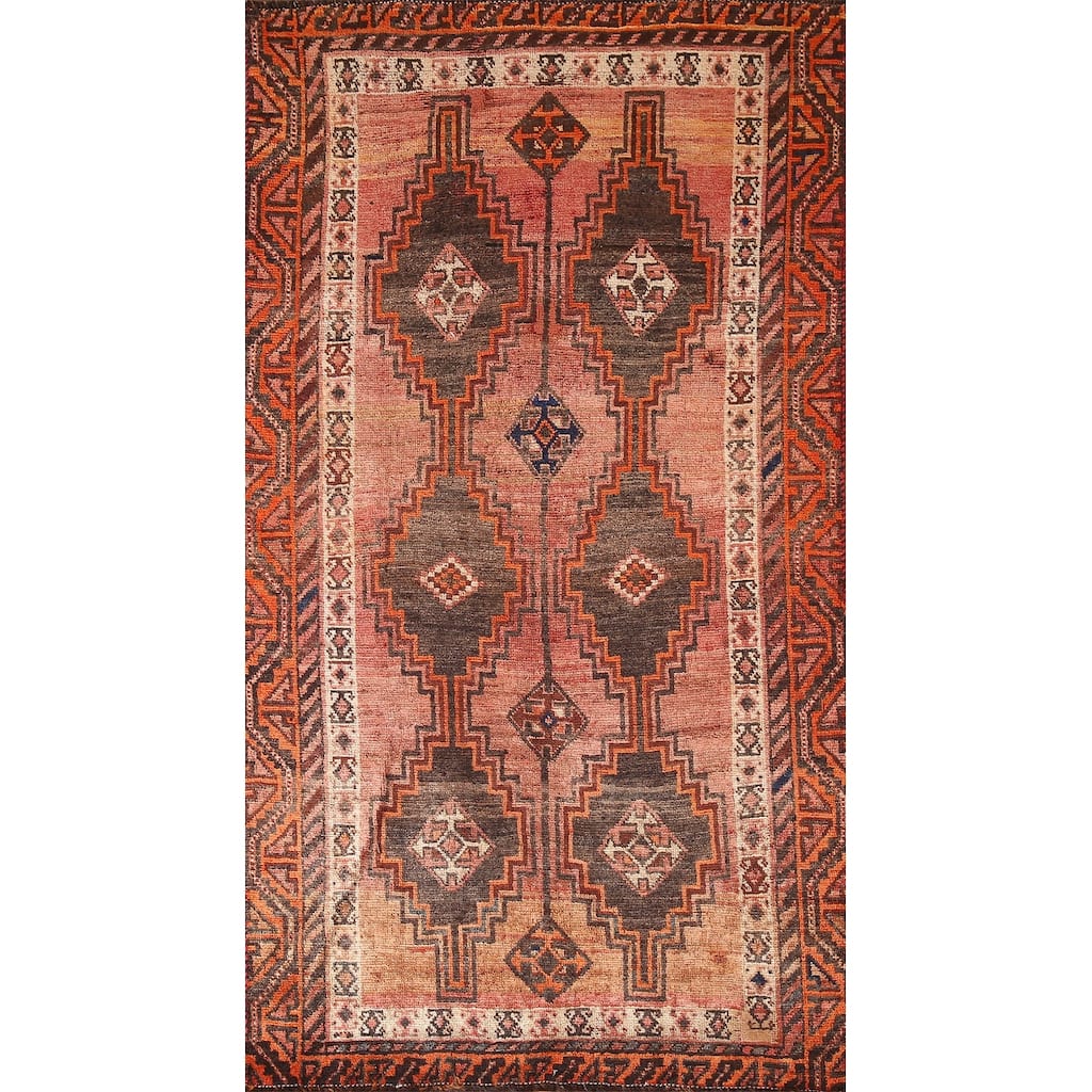 Lori Persian Vintage Area Rug Hand-knotted Wool Carpet - 4'2"x 7'7"