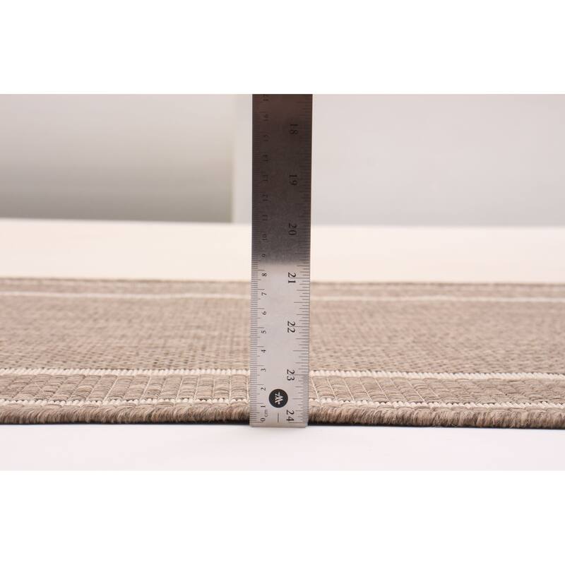 ECARPETGALLERY Machine Woven Jute Natura Polypropylene Rug