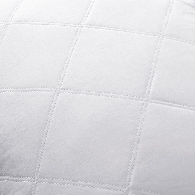 2 Pack 100% Cotton White Goose Feather Down Bed Pillows