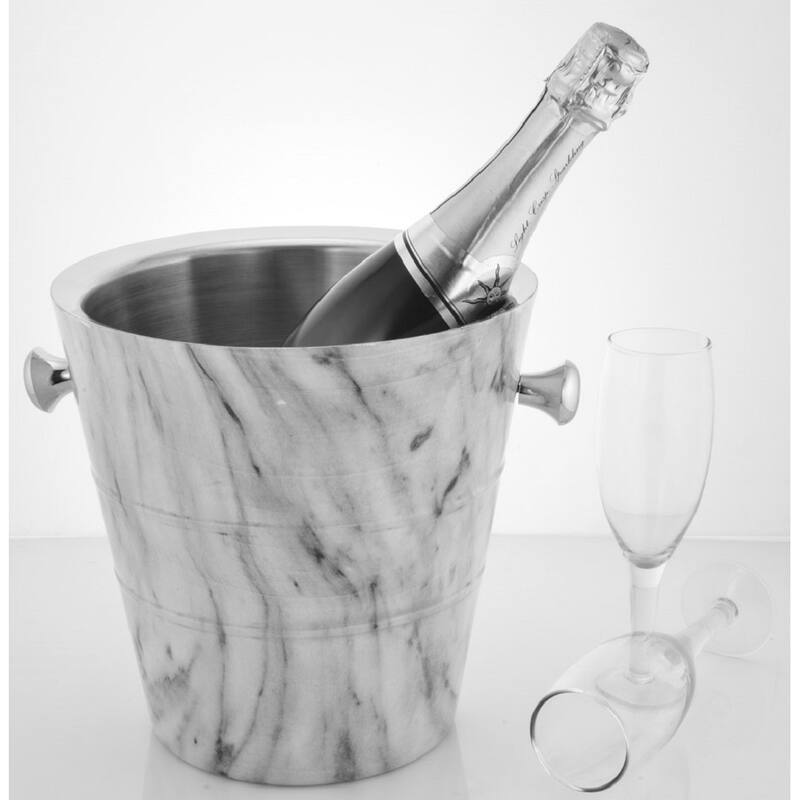 Sol Living Double Walled Stainless Steel Champagne Bucket - 8' x 11'