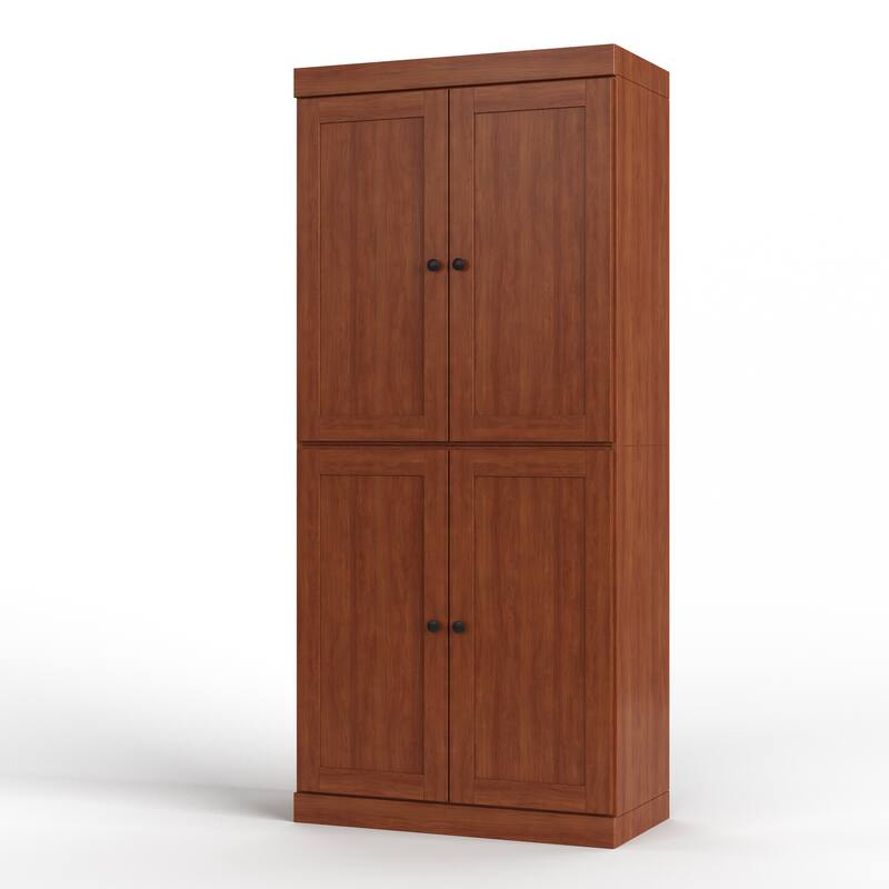 Palace Imports 100% Solid Wood 32" Bathroom Storage Cabinet with Shaker Doors and Adjustable Shelves