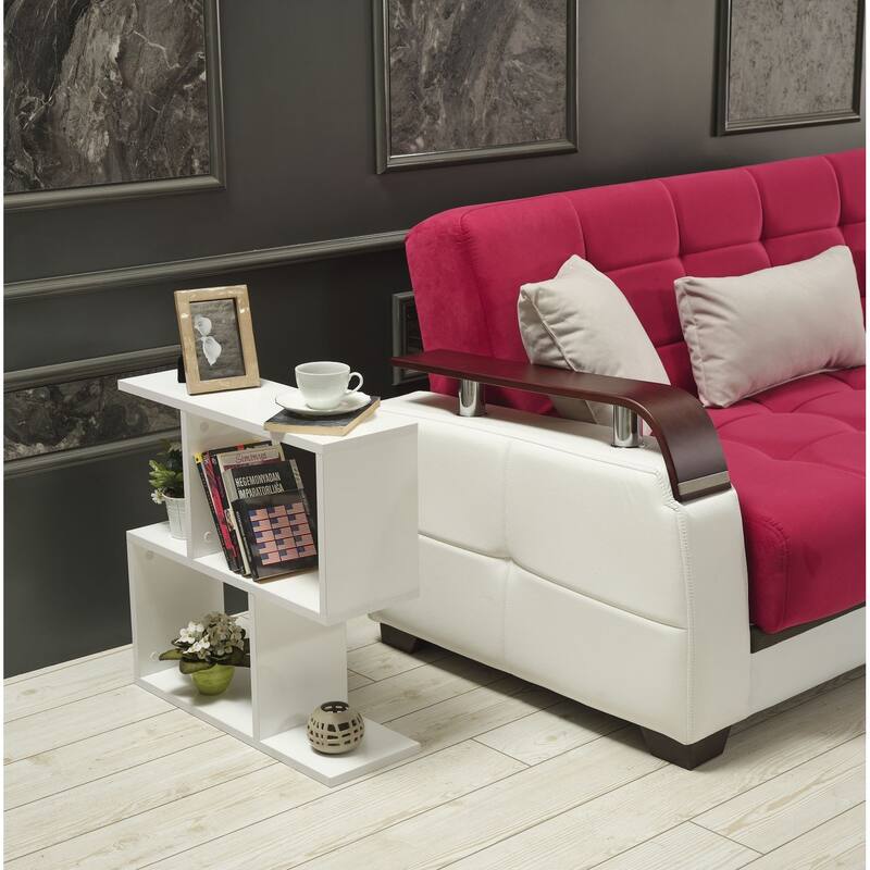 23 in. W x 23 in. H Wood 2 Shelf Standard Bookcase - White