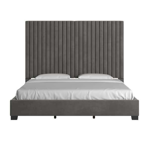 Aart Tufted Solid Wood and Upholstered Platform Bed by iNSPIRE Q Bold
