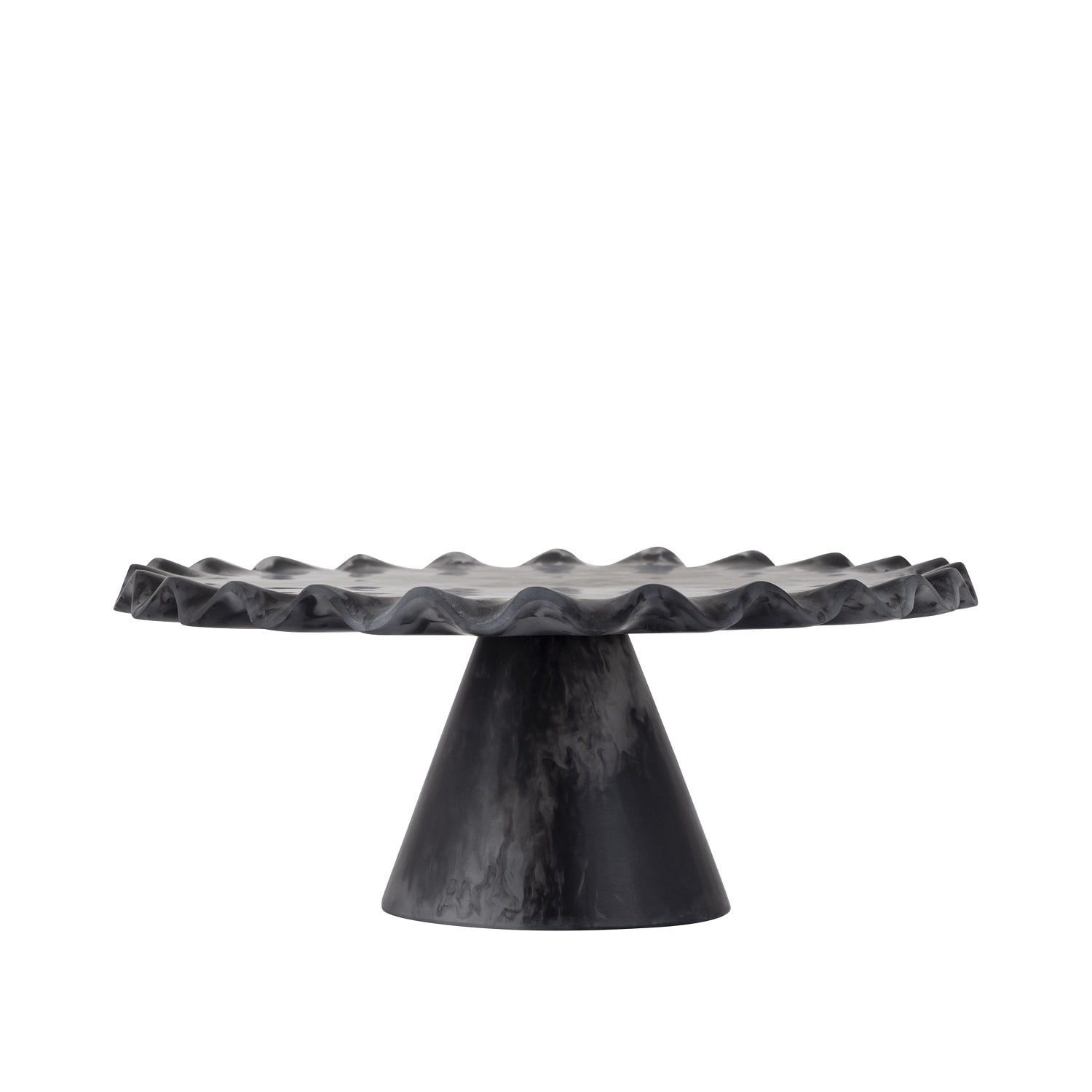 Black Resin Cake Stand Large