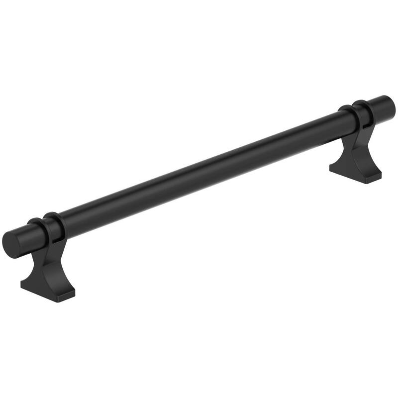 Amerock BP36697 Davenport 12" Center to Center Bar Cabinet Pull - Matte Black