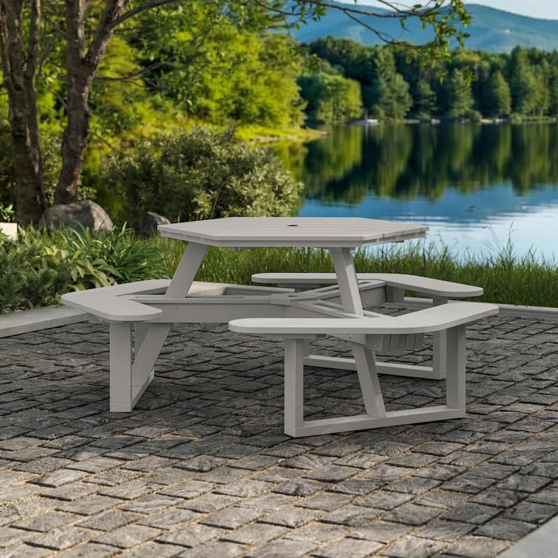 Shoreline Hexagon Picnic Table