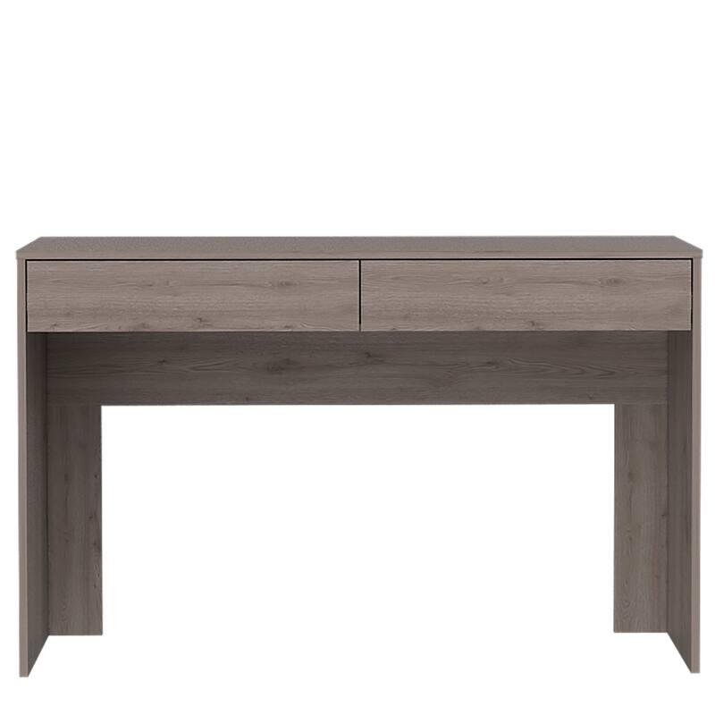 Modern Industrial Style Computer Desk with Spacious Drawers and Open Shelf, Pine Wood Construction, Perfect for Home