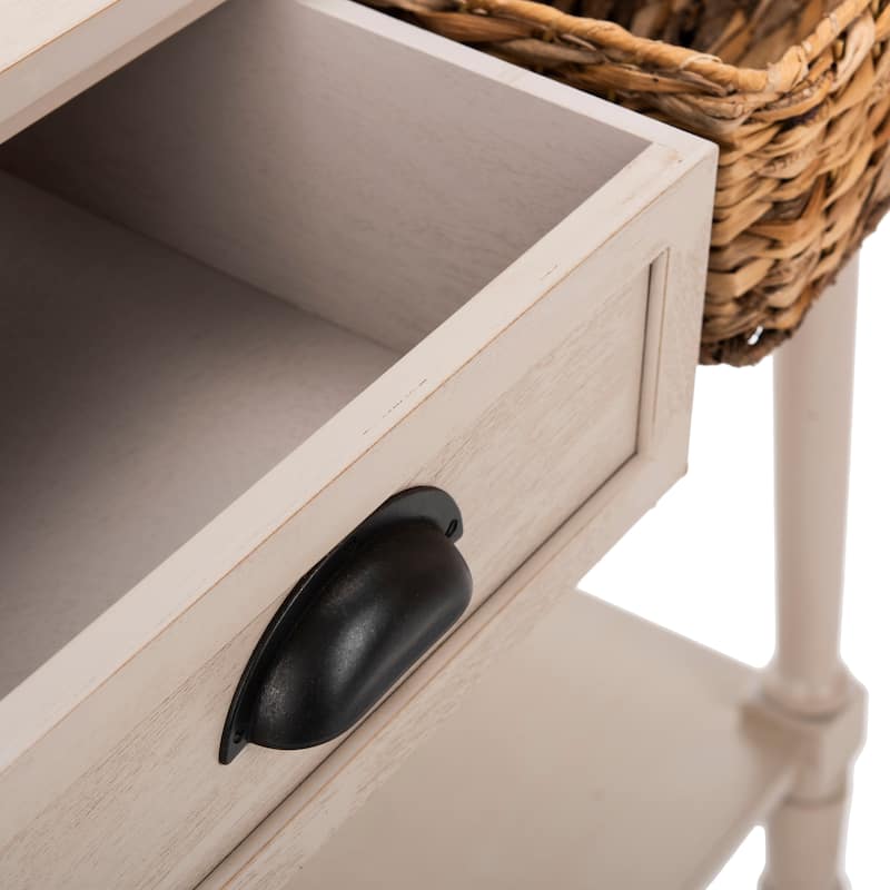 SAFAVIEH Christa Vintage Grey Console Storage Table - 45"W x 13"D x 32"H