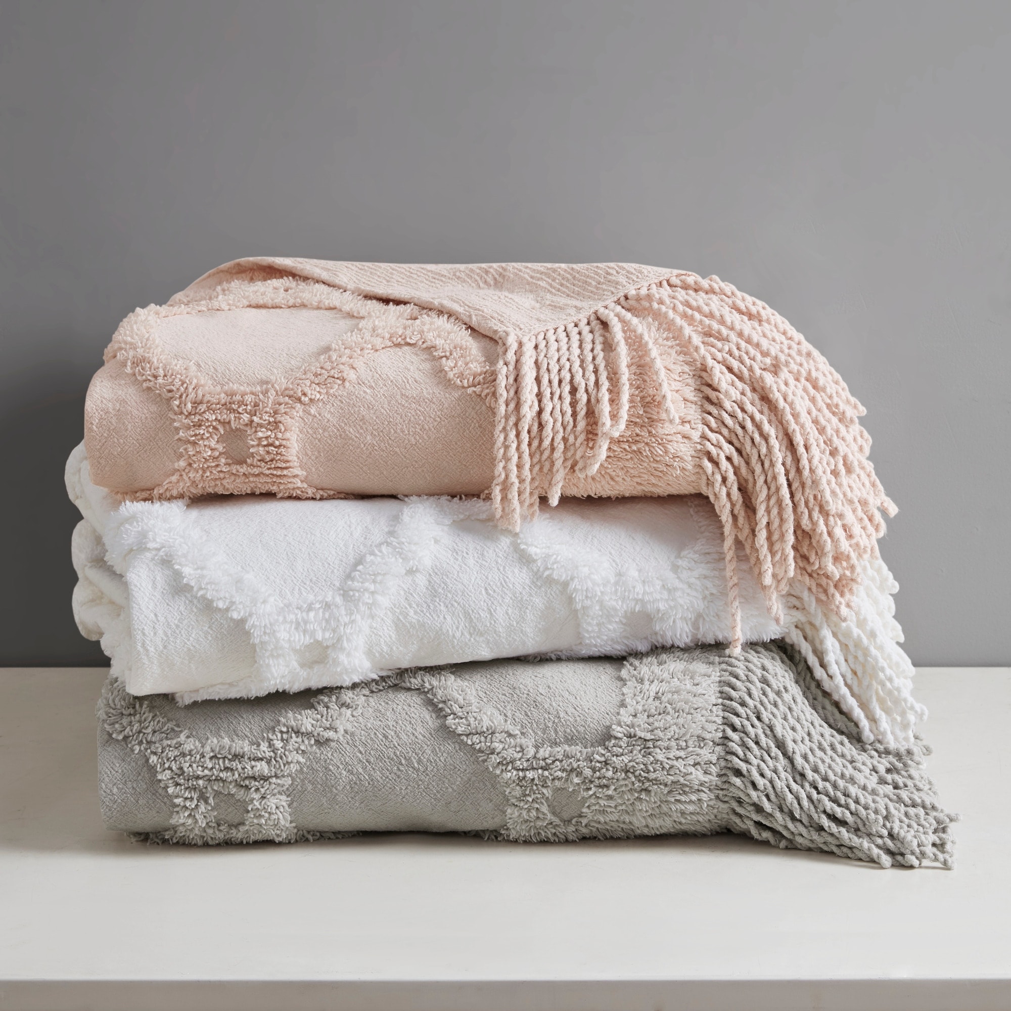 Cotton chenille throw on sale