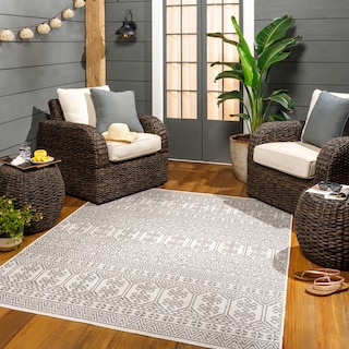 Livabliss Caribe Indoor/ Outdoor Global Stripe Area Rug