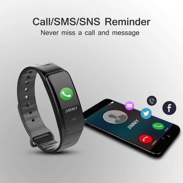 Shop Image Fitness Tracker Heart Rate Monitor Watch Blood Pressure