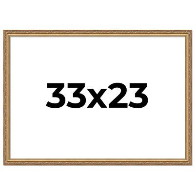 33x23 Frame Red Solid Wood Picture Frame Width 1.75 Inches | Interior Frame Depth 1 13/16 Inches