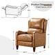 preview thumbnail 2 of 166, Brigida Multifunctional Modern Genuine Leather Nailhead Trim Recliner with Adjustable Footrest Set of 2 by HULALA HOME