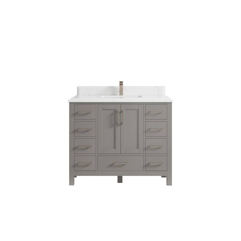 Willow Collections 42 in. W x 22 in. D Malibu Single Sink Bathroom Vanity with Countertop
