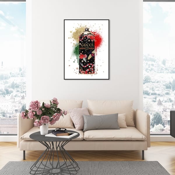 Oliver Gal 'Paint it Black' Fashion and Glam Wall Art Canvas Print