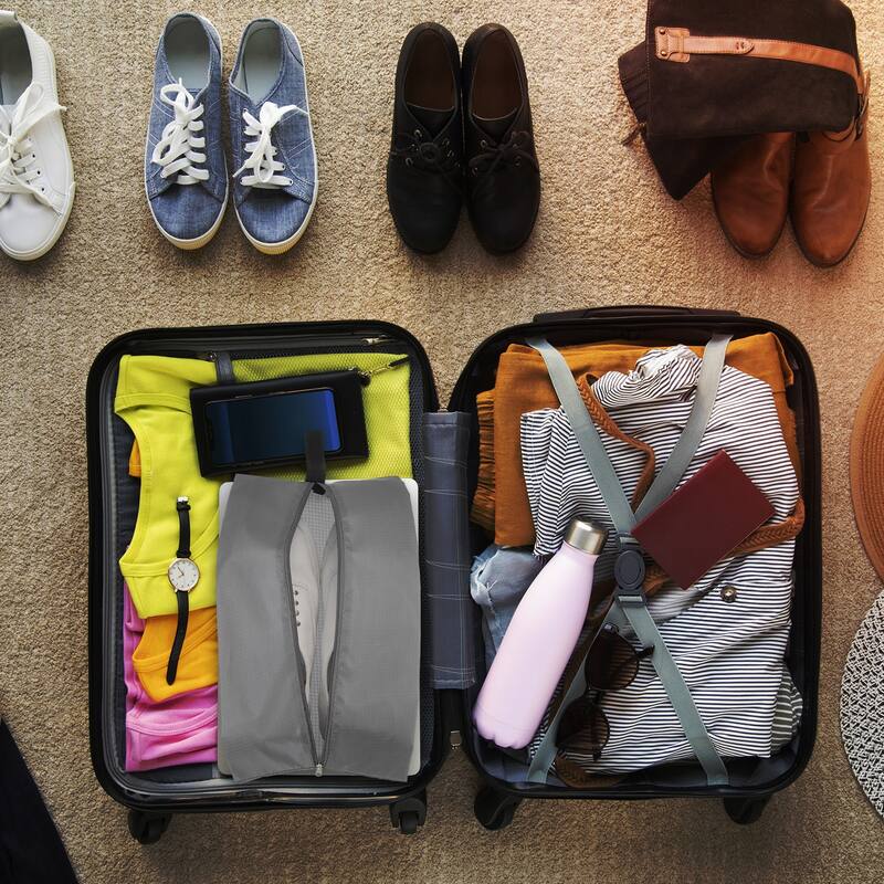 3pcs Waterproof Shoes Bags, Travel Shoe Organizer Bag with Zipper