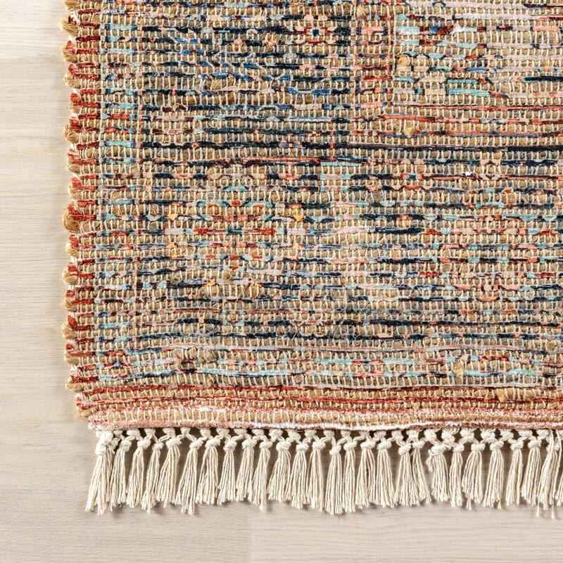 Lennox Persian Medallion Tassel Area Rug
