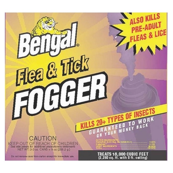 Bengal 55204 Flea & Tick Fogger Killer, 3 Oz Can