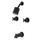 preview thumbnail 1 of 18, Concord Two-Handle Tub and Shower Faucet Matte Black
