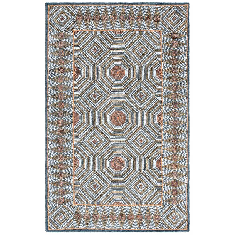 SAFAVIEH Handmade Micro-Loop Hiltrud Modern Wool Rug